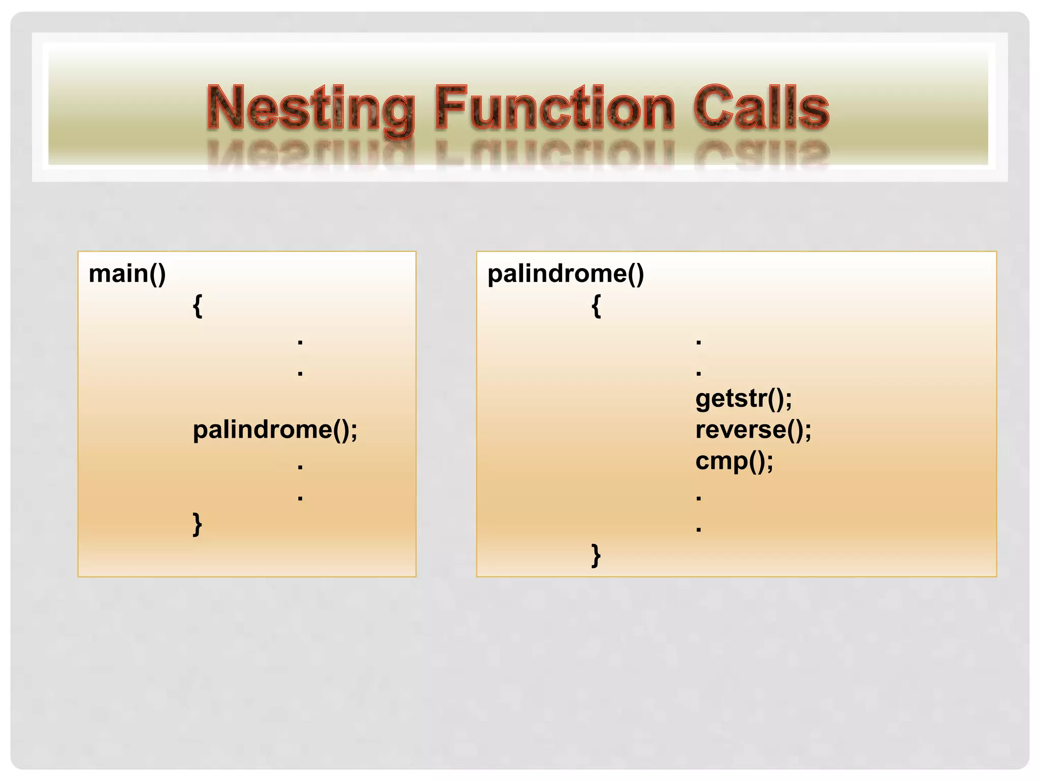 functions in C | PPTX