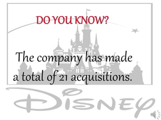 The company has made
a total of 21 acquisitions.
 