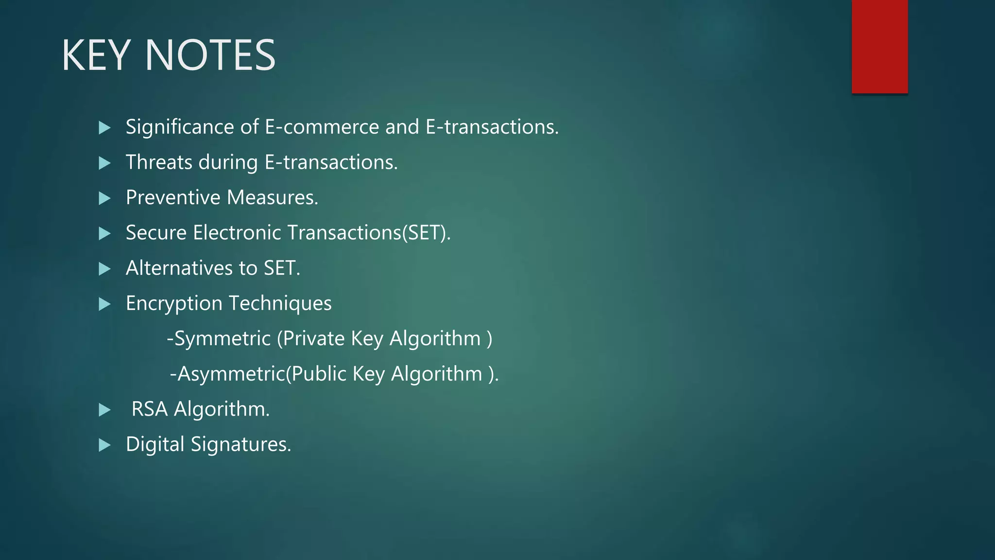 E-commerce security using asymmetric key algorithm | PPT