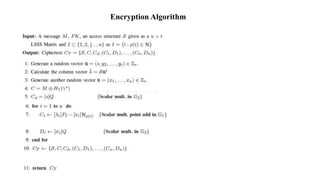 Encryption Algorithm
 