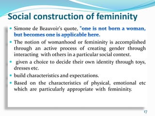 Social Construction Of Gender
