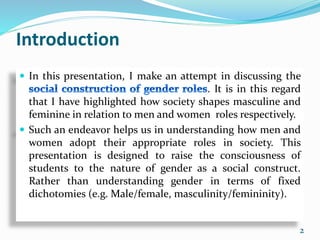 Social Construction Of Gender