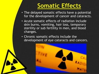 Somatic Effect Nuclear and Radioactive Waste PPT | PPTX