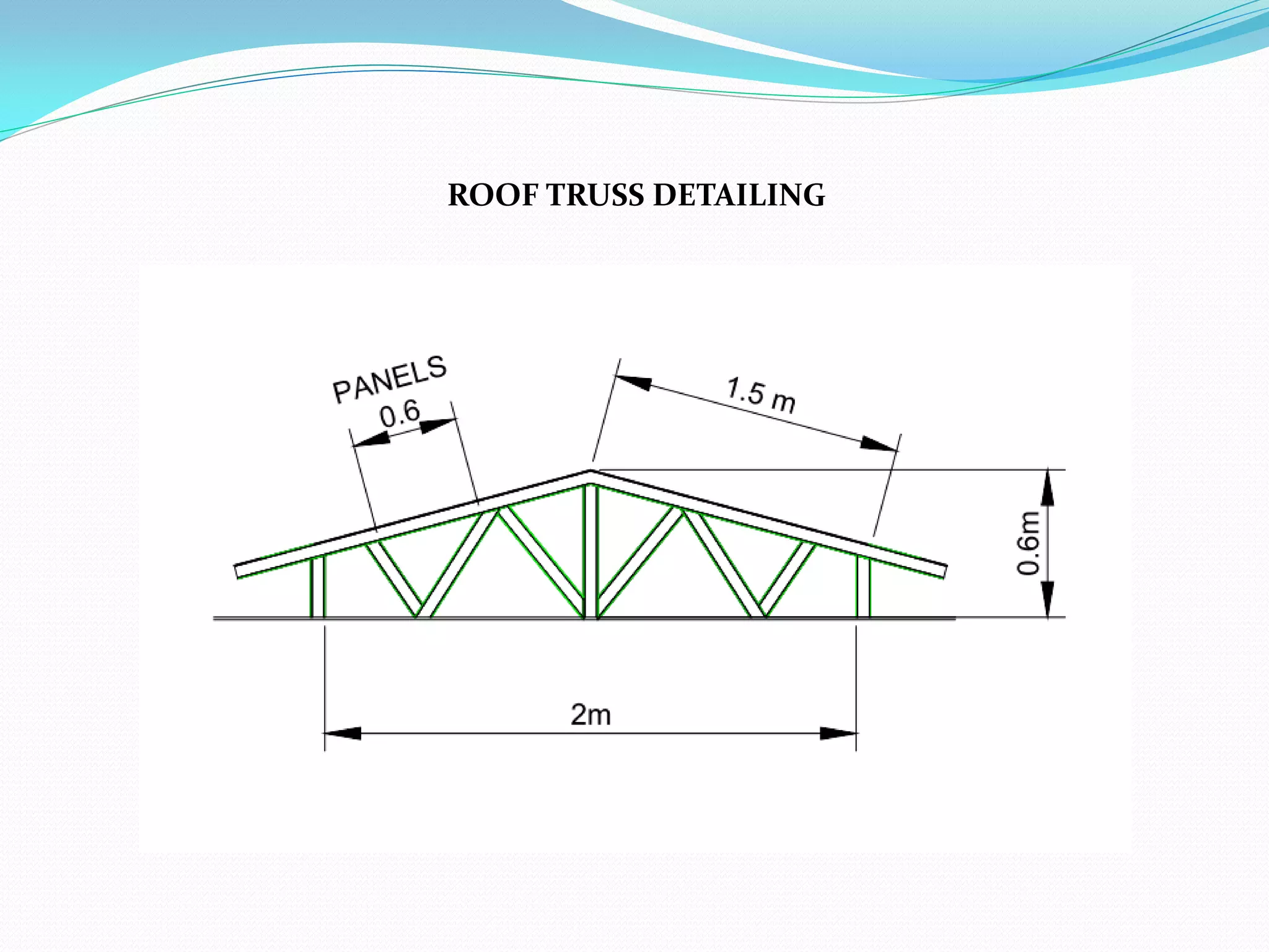 ROOF TRUSS DETAILING
 