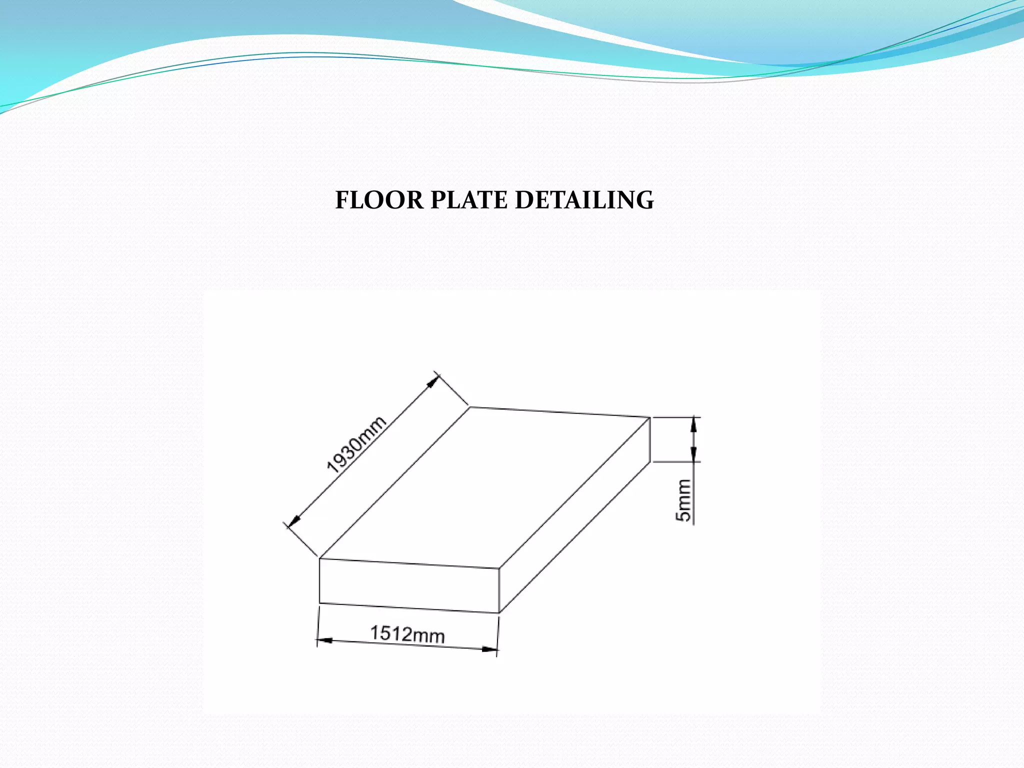 FLOOR PLATE DETAILING
 