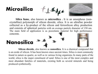 experimental study on concrete using micro silica and nano silica | PPTX