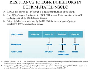 Role of EGFR in lung cancer:Resistance and Treatment | PPTX