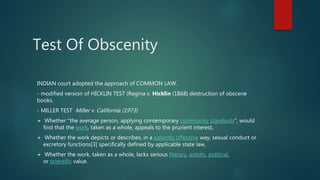 Cyber Obscenity
