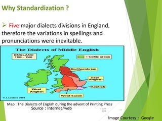 Main Dialects History of English Language | PPTX