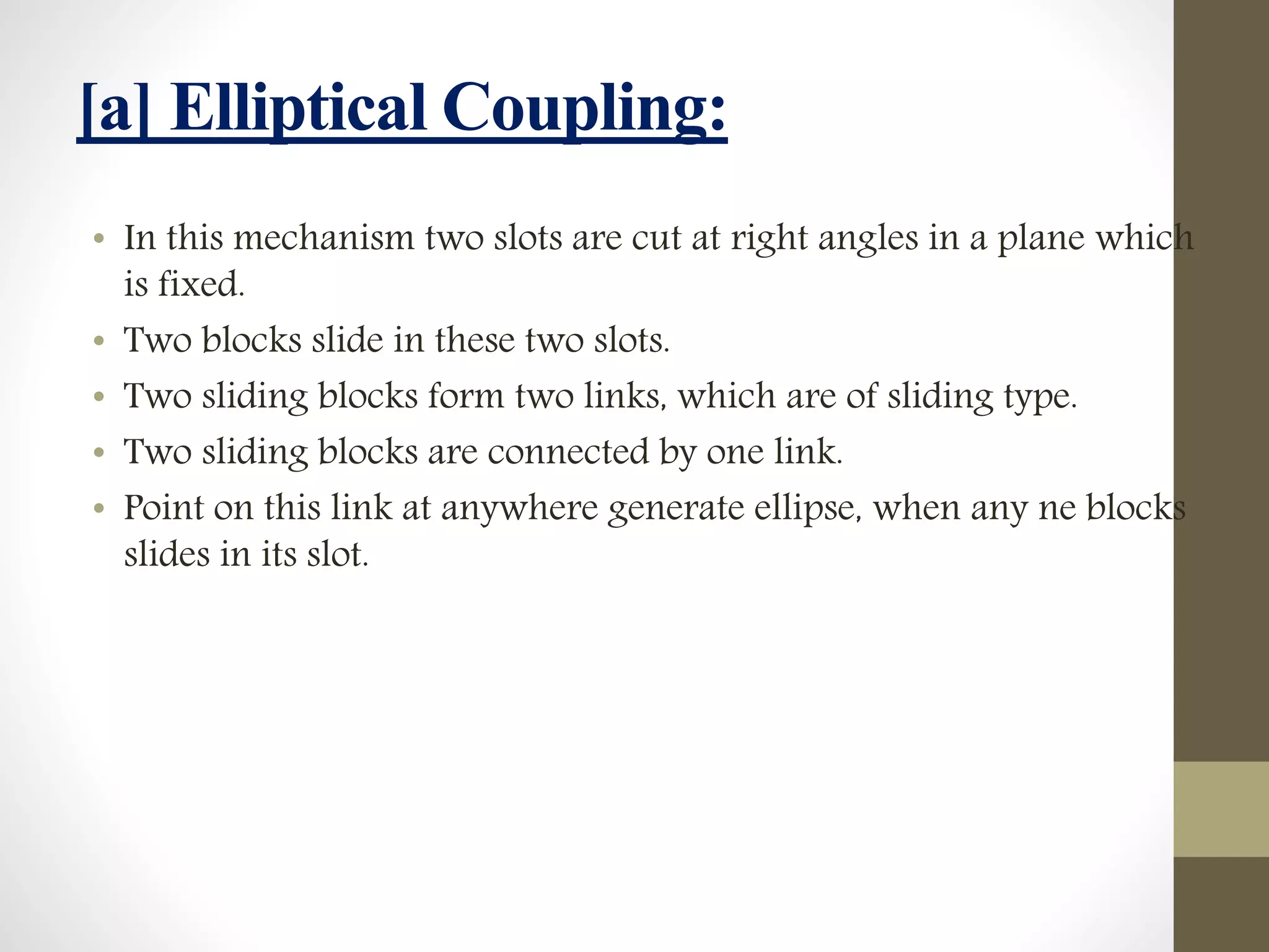 Ellips Slot INVERSION OF MECHANISM | PPTX
