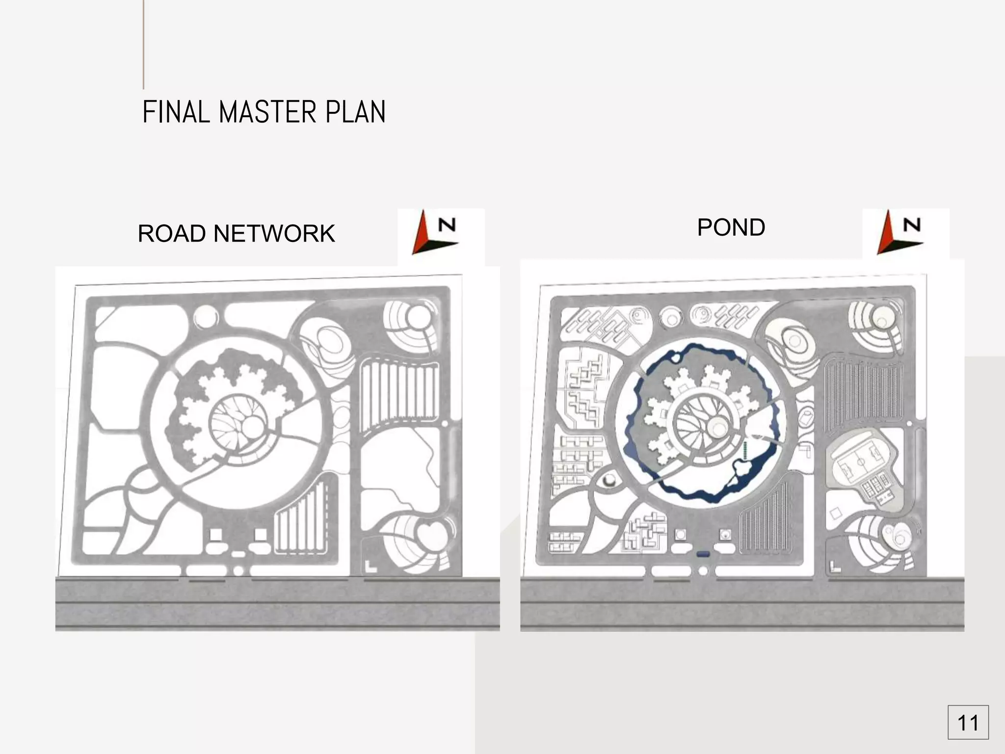 FINAL MASTER PLAN
ROAD NETWORK POND
11
 