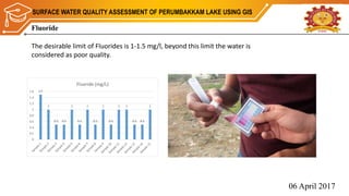 SURFACE WATER QUALITY ASSESSMENT USING GIS | PPTX