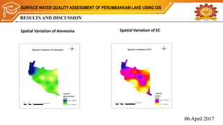 SURFACE WATER QUALITY ASSESSMENT USING GIS | PPTX
