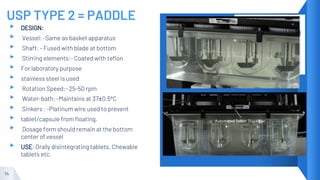 Paddle Dose Dissolution in Pharma Industry | PPTX