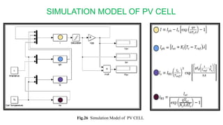 SIMULATION MODEL OF PV CELL
Fig.26 Simulation Model of PV CELL
 