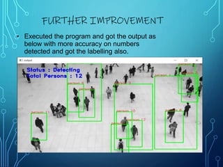 Final PPT.ppt about human detection and counting | PPT