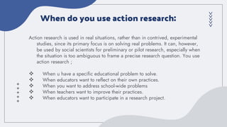 Action research a study power point slides | PPTX