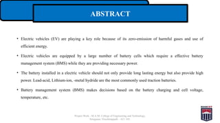 final ppt ABOUT ELECTRIC VEHICLE BATTERY | PPTX
