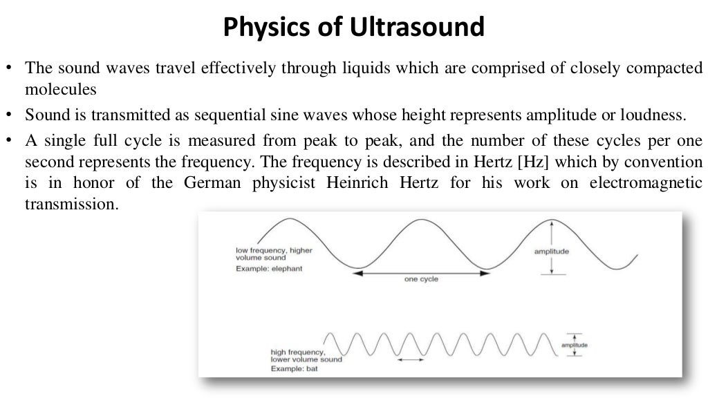 Physics of Ultrasound • The