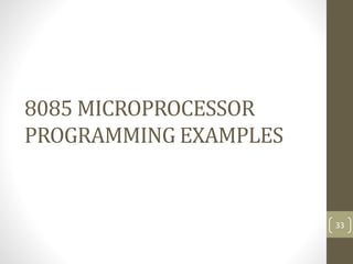 PPT 8085 microprocessor | PPTX