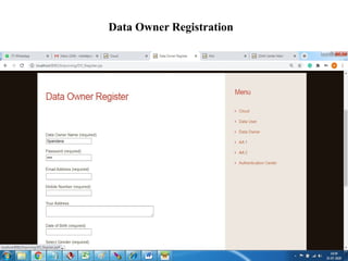 Data Owner Registration
 