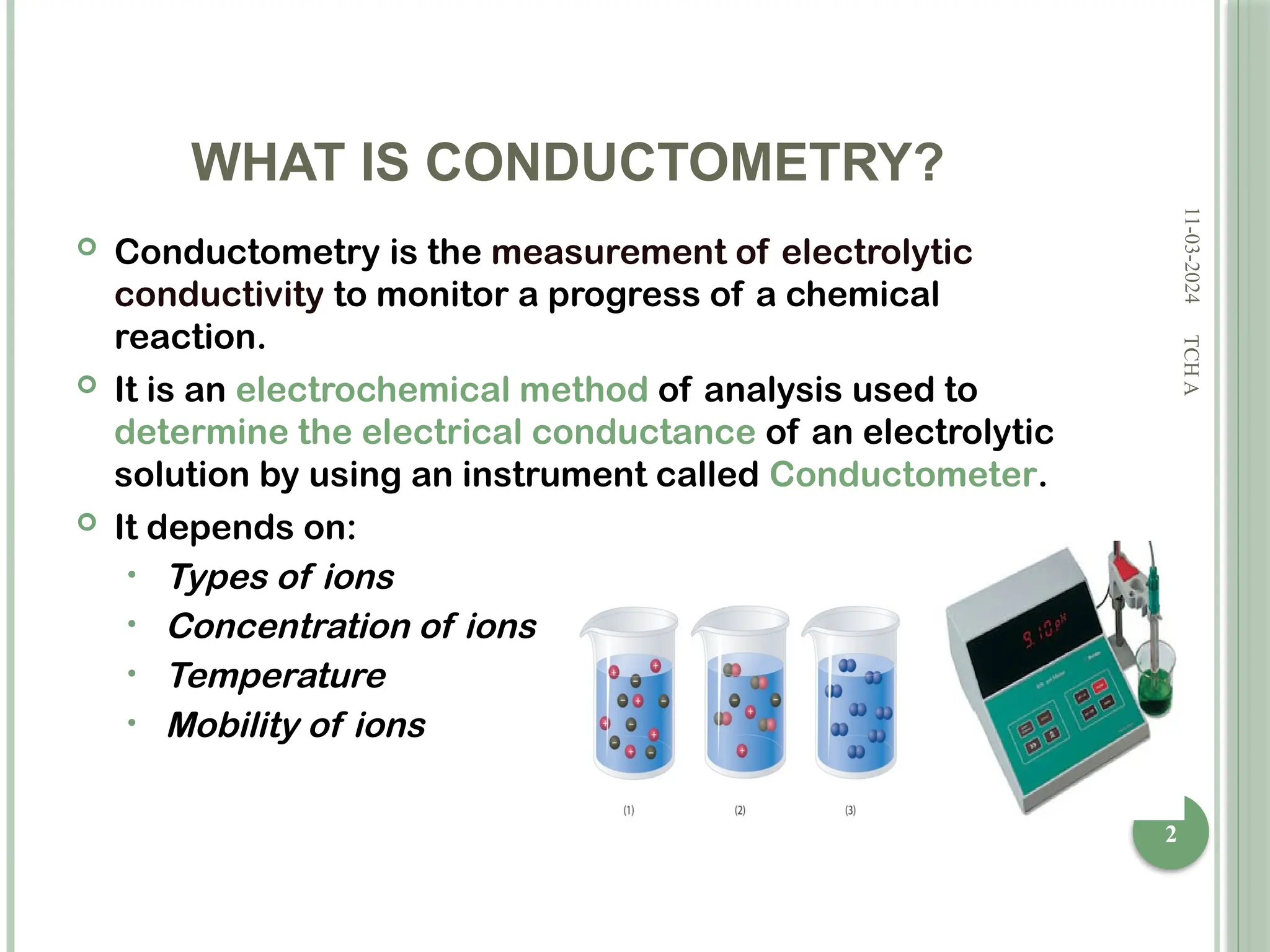 conductometric( titrations in detail ppt | PPTX