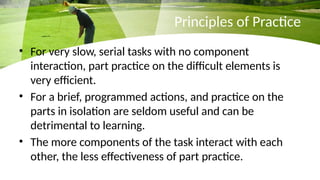 skill acquisition, retention and transfer | PPTX