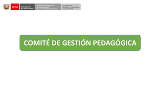 COMITÉ DE GESTIÓN PEDAGÓGICA
 