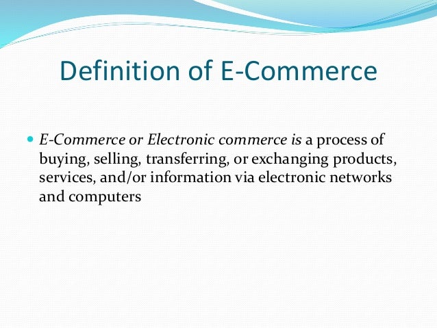 ECommerce PPT