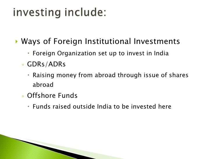 Foreign portfolio investment