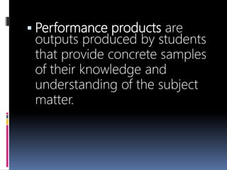 The Nature of Performance-Based Assessment (Assessment of Learning 2 ...