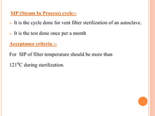 validation of autoclave | PPTX