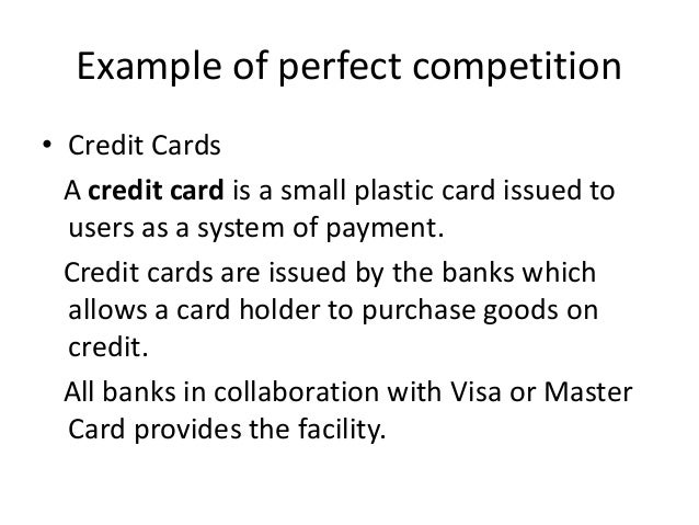 market structure examples of perfect competition
