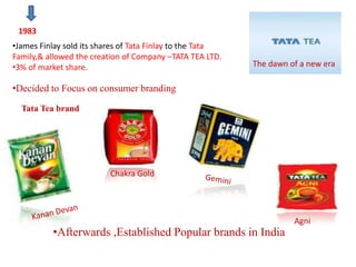 The Tata Tea group is the world’s second largest global branded tea operation with a presence in over 60 countries.