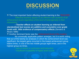 Teacher and Classroom Context Effects on Student Achievement ...