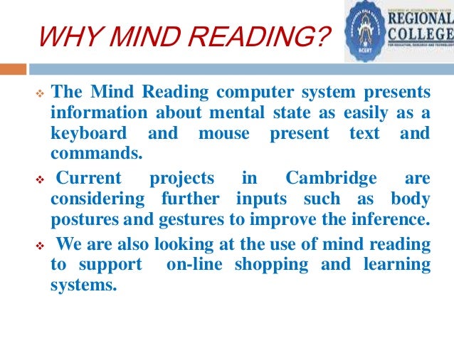 PPT on mind reading computer