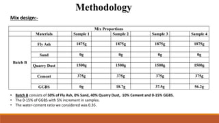 Final PPT Partial Replacement of sand with quarry dust in high strength ...