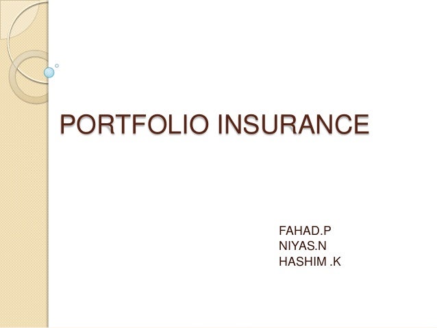 Portfolio insurance