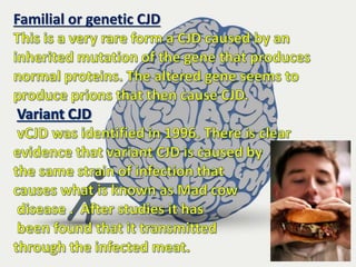 Familial or genetic CJD
 
