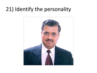21) Identify the personality
 