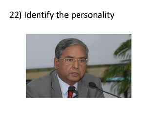 22) Identify the personality
 