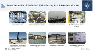 Solar Installation Risks Technical Risks in Solar PV Projects 18.03.18