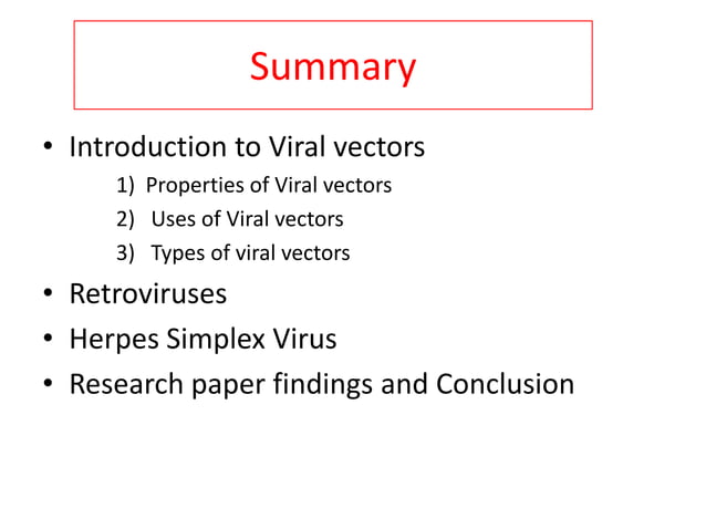Final+ppt+viral+vectors+ | PPTX