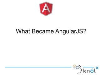 What Became AngularJS?
 
