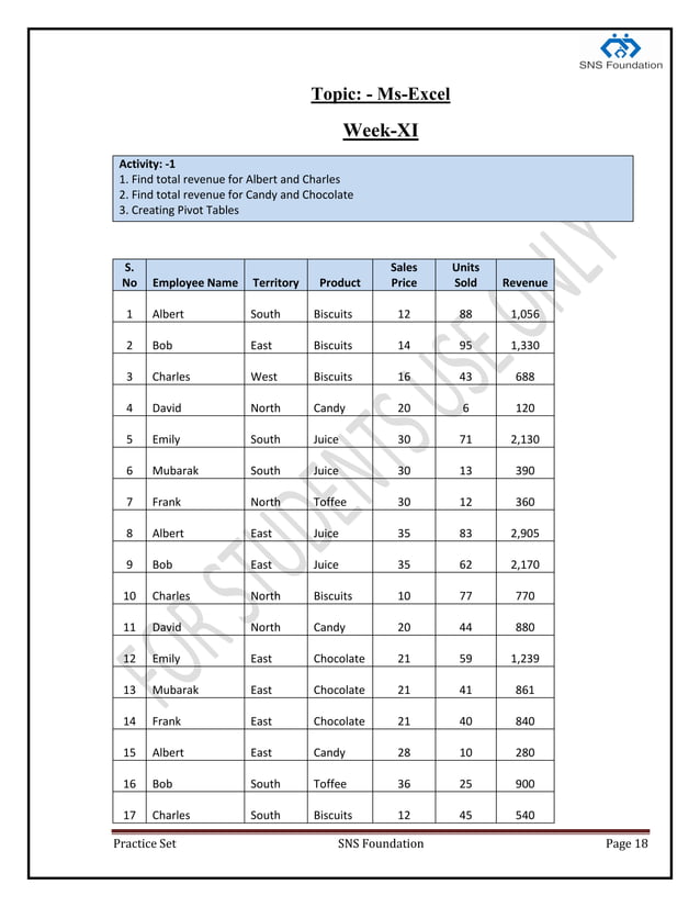 6 months module of Basic computer training | DOCX