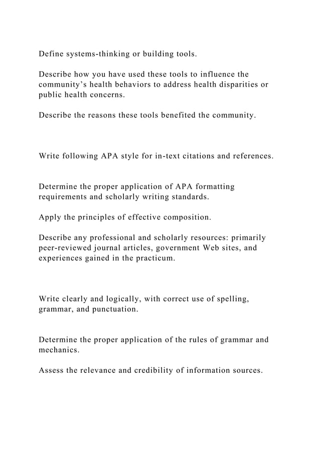 Final Practicum Presentation Draftthe Mph Practicum Course P Docx