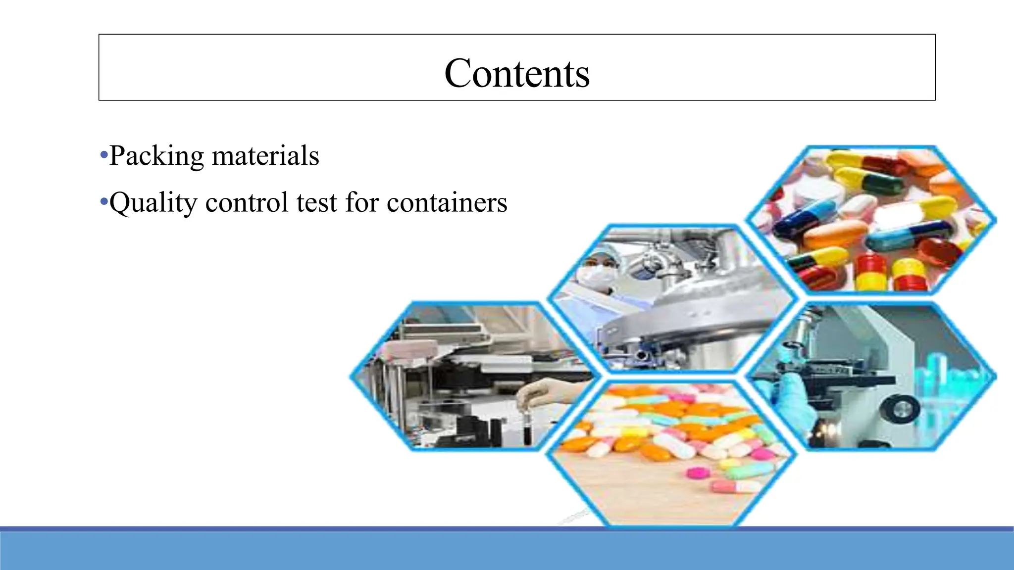 Quality control test for containers and closure Pratik Ghive | PPTX