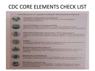 CDC CORE ELEMENTS CHECK LIST
 