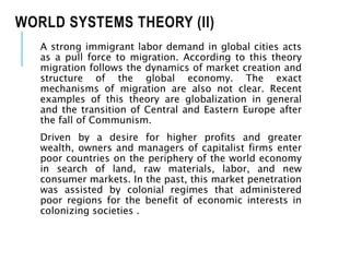World systems theory and Migration | PPTX