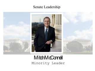 Senate Leadership Mitch McConnell Minority Leader 